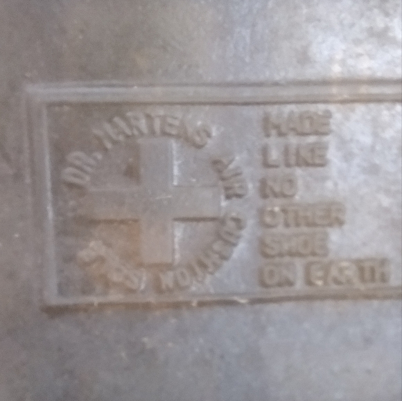 Vintage Dr. Martens Brown Leather Chunky Lace Up Derby Oxfords Shoes Mens 8 - Picture 11 of 12